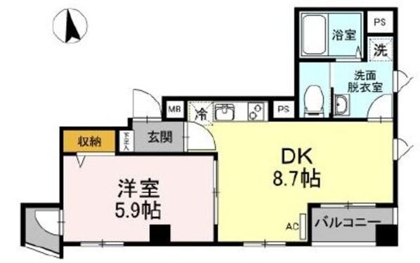 ヴィレッヂ大和東の物件間取画像